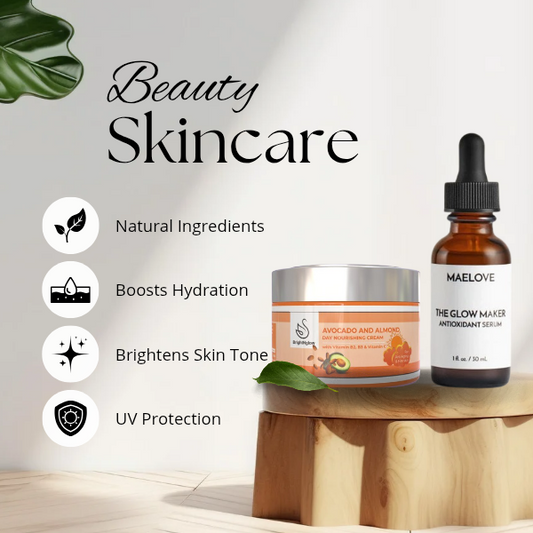 Vitamin C Serum + Day and Night Glow Cream ( Combo )
